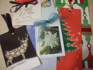 Christmas Card Bookmarks