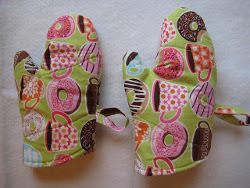 Breakfast-Print Oven Mitts