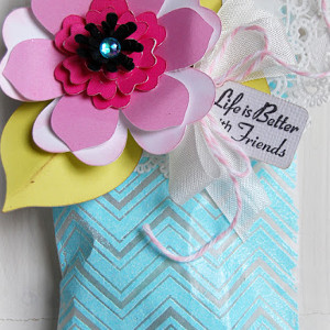 Chevron Striped Gift Bags