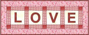 Modern Love Table Runner Part 1