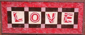 Modern Love Table Runner Part 3