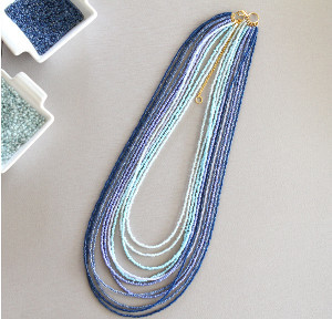 Ombre Seed Bead Necklace