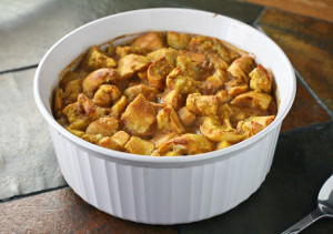 Easy Apple Pumpkin Bread Pudding