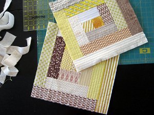 Quilt As You Go Log Cabin Block