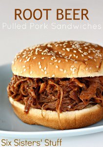 Root Beer Pulled Pork Sandwiches