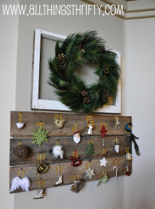 Really Rustic Wood Advent Calendar