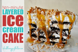 Lazy Minute Layered Ice Cream Cake