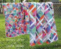 Springtime Diamond Lattice and Diamond Extra Quilts