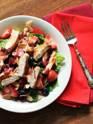 Wendy's Copycat Berry Almond Chicken Salad