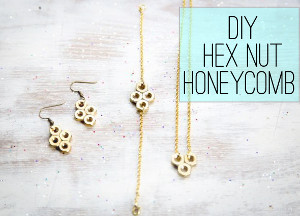 Hex Nut Honeycomb Jewelry Set