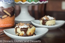 Copycat Mini Heath Bar Cheesecakes