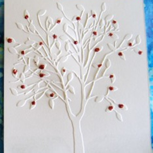 Easy Embossed Tree Card