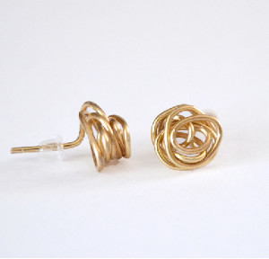 Knotted Stud Earrings