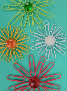 Simple Paper Clip Florals DIY Recycled Crafts