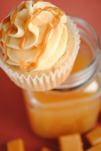 Caramel Apple Cider Cupcakes