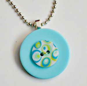 Layered Button Necklace