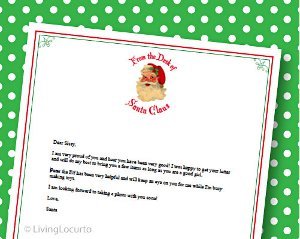 Letter From Santa Stationery