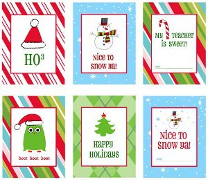 Blank father christmas letter tag Pretty Borders Printable Gift Tags | AllFreeChristmasCrafts.com