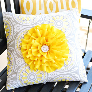 Big and Bright Flower Pillow