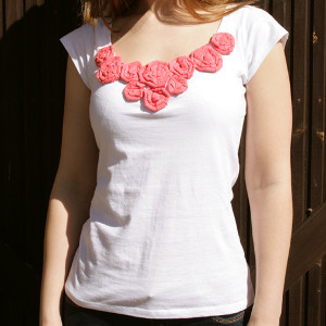 Flirty Flower Embellished Tee