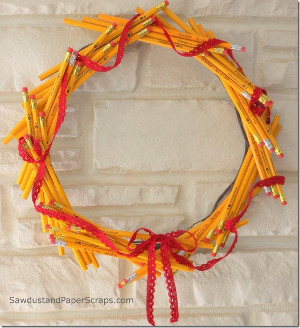 Pencil Wreath