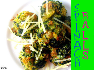 Cheesy Spinach Balls