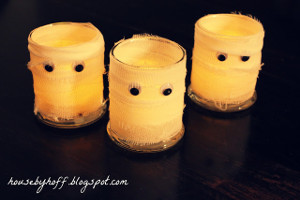 Spooky Mummy Candles