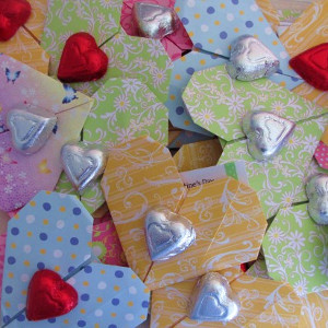 Sweet Chocolate Origami Valentines