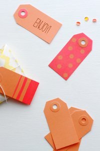 Neon Colors Gift Tags