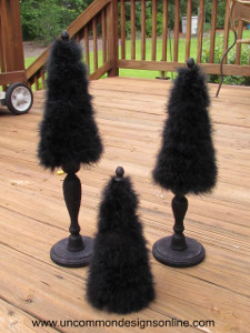 Shabby Chic Halloween Trees