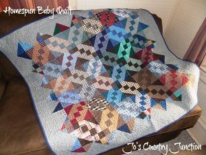 Homespun Baby Quilt