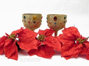 Thrifty Glitzy Christmas Containers