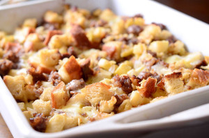Apple Sausage and Cheese Stuffing
