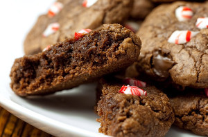 Peppermint Brownie Cookies