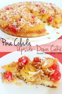 Upside Down Pina Colada Cake