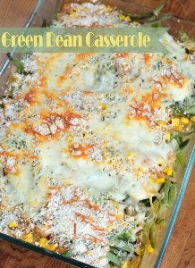 Green Bean, Corn, and Ham Casserole