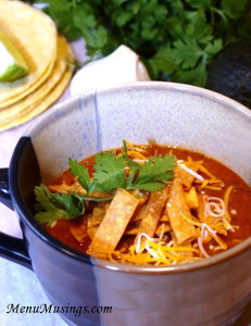 Easy Slow Cooker Chicken Tortilla Soup