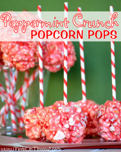 Peppermint Marshmallow Crunch Pops