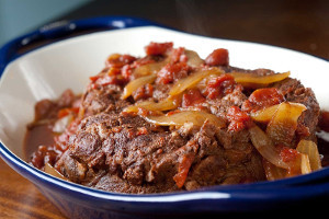 Slow Cooker Pot Roast with Tomatoes