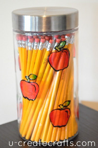 Stained Glass Pencil Jar