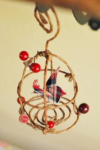 Rustic Birdcage Ornament