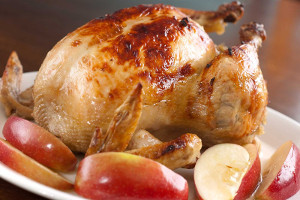 Apple and Bacon Roasted Chicken