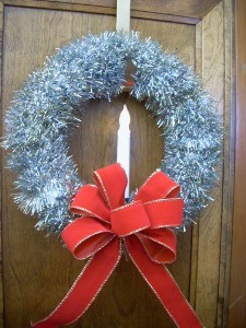 Very Vintage Tinsel Wreath