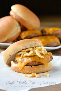 Easy Cheddar Turkey Burgers