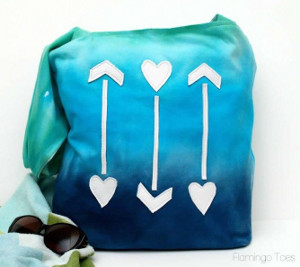 Ombre Blue Beach Bag