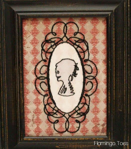Creepy cameo embroidery  allfreeholidaycraftscom Creepy cameo embroidery  allfreeholidaycraftscom
