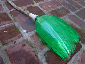 Recycled Bottle Witch Broom