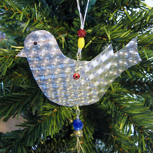 Tin Bird Ornament