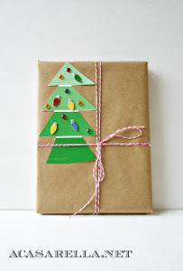 Paint Chip Snowflakes and Trees Gift Tags