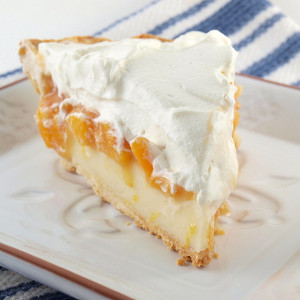 Pleasing Peach Cream Pie